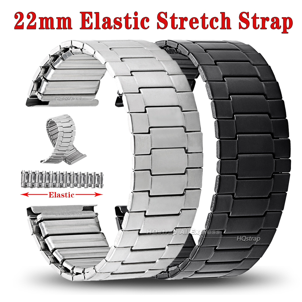 Seiko Watch Prospex - Elastisches Stahl-Uhrenarmband 22mm für Seiko für