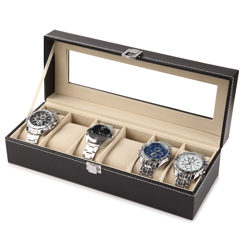 Europäische Leder-Uhrenaufbewa – Watch Display Box Bewertung und Preis