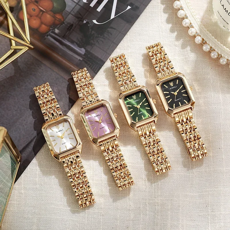 Damen Retro Quadratische Metal – Jewelry For Watches Bewertung und Preis